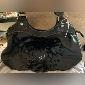 XOXO Handbag Purse Black Shoulder Bag.